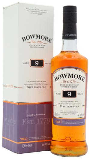 Bowmore 9 year old Islay Single Malt Scotch Whisky 70cl 40 ABV