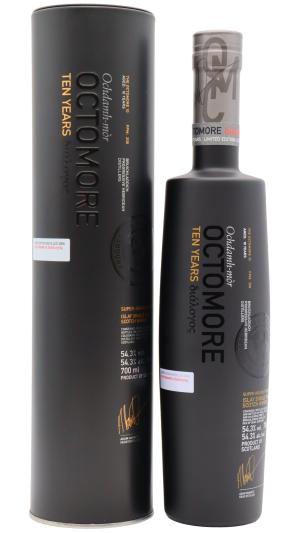 Octomore 10 year old 4th Release Islay Single Malt 2009 Whisky 70cl 543 ABV
