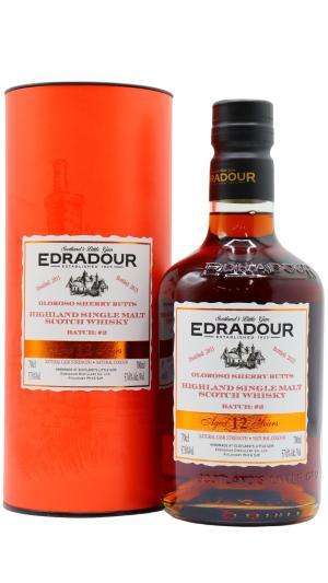 Edradour 12 year old Cask Strength Batch 2 Single Malt Scotch 2011 Whisky 70cl 576 ABV