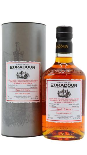 Edradour 12 year old Small Batch Barbaresco Cask Matured Single Malt Scotch 2011 Whisky 70cl 482 ABV