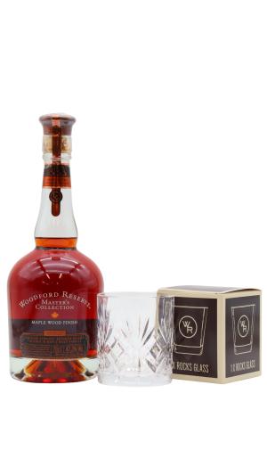 Woodford Reserve Masters Collection Maple Wood Finish Kentucky Straight Bourbon Whiskey 70cl 472 ABV Includes Branded Glass