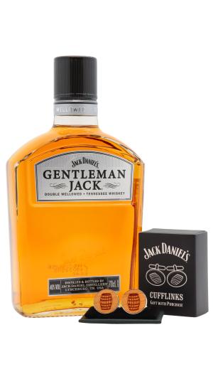 Jack Daniels Gentleman Jack Tennessee Whiskey 70cl 40 ABV Includes Cufflinks
