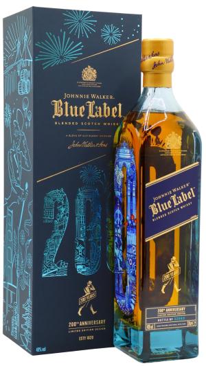 Johnnie Walker Blue Label Candleblue 200th Anniversary Blended Scotch Whisky 70cl 40 ABV