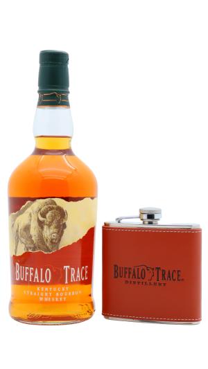 Buffalo Trace Kentucky Straight Bourbon Whiskey 70cl 40 ABV Includes Hip Flask
