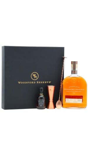 Woodford Reserve Distillers Select Kentucky Straight Bourbon Whiskey 70cl 432 ABV Cocktail Gift Pack