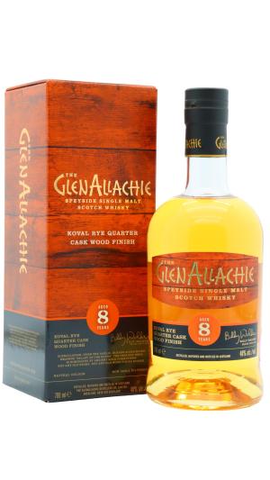 GlenAllachie 8 year old Koval Rye Quarter Cask Wood Finish Single Malt Scotch Whisky 70cl 48 ABV