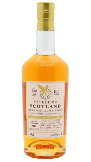 Caol Ila 15 year old Spirit Of Scotland Single Cask 307585 2010 Whisky 70cl 57 ABV0
