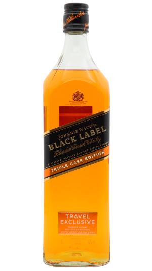 Johnnie Walker Black Label Triple Cask Blended Scotch Whiskey 100cl 40 ABV 1 Litre