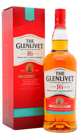 Glenlivet 16 year old Cask Master Collection Smooth Creamy Single Malt Scotch Whisky 100cl 43 ABV 1 Litre