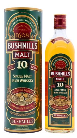 Bushmills 10 year old Single Malt Irish Whiskey 70cl 40 ABV Old Bottling