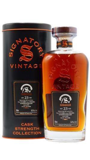 Edradour 23 year old Signatory Vintage Symingtons Choice Single Cask 3151 2000 Whisky 70cl 562 ABV
