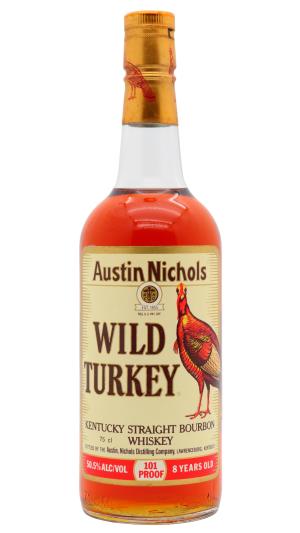 Wild Turkey 8 year old 101 Kentucky Straight Bourbon Whiskey 75cl 505 ABV Old Bottling