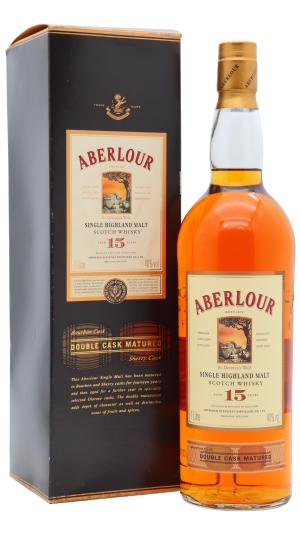 Aberlour 15 year old Double Cask Matured Single Malt Scotch Whisky 100cl 40 ABV