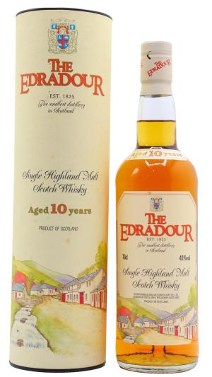 Edradour 10 year old Single Highland Malt Scotch Whisky 75cl 40 ABV 1990s Bottling
