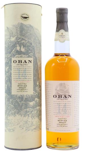 Oban 14 year old Highland Single Malt Whisky 100cl 43 ABV Old Bottling 1 Litre