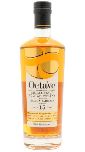 Bunnahabhain 15 year old The Octave Single Oloroso Sherry Cask 3842155 2008 Whisky 70cl 539 ABV0