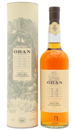 Oban 14 year old Highland Single Malt Scotch Whisky 70cl 43 ABV