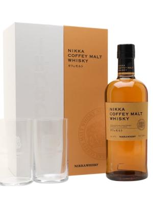 Nikka Coffey Malt Whisky 2 Glass Gift Set World Blended Whisky