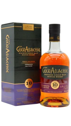 GlenAllachie 10 year old Chinquapin Virgin Oak Finished Single Malt Scotch Whisky 70cl 48 ABV