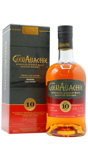 GlenAllachie 10 year old Spanish Virgin Oak Finish Single Malt Scotch Whisky 70cl 48 ABV