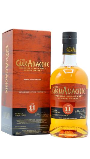 GlenAllachie 11 year old Marsala Wood Finish Single Malt Scotch Whisky 70cl 48 ABV UK Exclusive