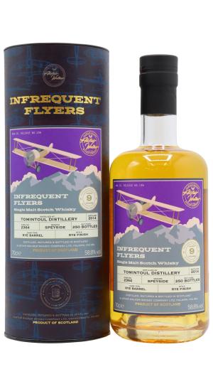 Tomintoul 9 year old Infrequent Flyers Single Rye Cask 2364 2014 Whisky 70cl 588 ABV
