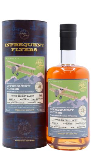 Linkwood 15 year old Infrequent Flyers Single Port Cask 804813 2008 Whisky 70cl 528 ABV