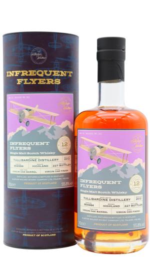 Tullibardine 12 year old Infrequent Flyers Single Virgin Oak Cask 804984 2012 Whisky 70cl 558 ABV