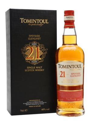 Tomintoul 21 Year Old Speyside Single Malt Scotch Whisky