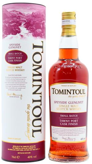 Tomintoul Small Batch Tawny Port Cask Finish Speyside Single Malt Scotch Whisky 70cl 40 ABV
