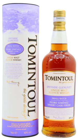 Tomintoul Small Batch Pedro Ximenez Sherry Cask Finish Speyside Single Malt Scotch Whisky 70cl 40 ABV