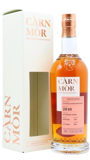 Craigellachie 11 year old Carn Mor Strictly Limited Pedro Ximenez Cask Finish Single Malt Scotch 2010 Whisky 70cl 475 ABV