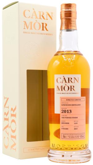 Linkwood 9 year old Carn Mor Strictly Limited Sauternes Wine Cask Finish Single Malt Scotch 2013 Whisky 70cl 475 ABV