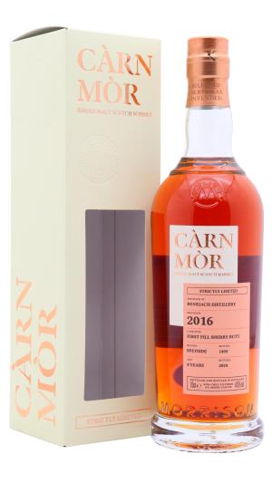 Benriach 8 year old Carn Mor Strictly Limited Sherry Cask Finish Single Malt Scotch 2016 Whisky 70cl 475 ABV0