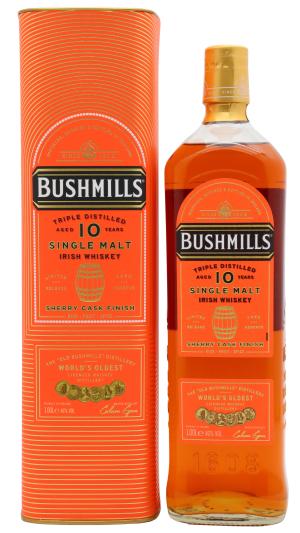 Bushmills 10 year old Sherry Cask Finish Irish Whiskey 100cl 46 ABV 1 Litre