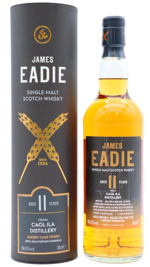 Caol Ila 11 year old James Eadie Palo Cortado Sherry Cask Finish Single Malt Scotch 2009 Whisky 70cl 565 ABV