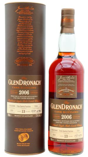 Glendronach 13 year old Single Pedro Ximenez Cask 5538 2006 Whisky 70cl 574 ABV UK Exclusive