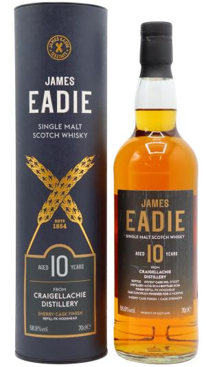 Craigellachie 10 year old James Eadie Single Oloroso Sherry Cask 373077 2014 Whisky 70cl 589 ABV
