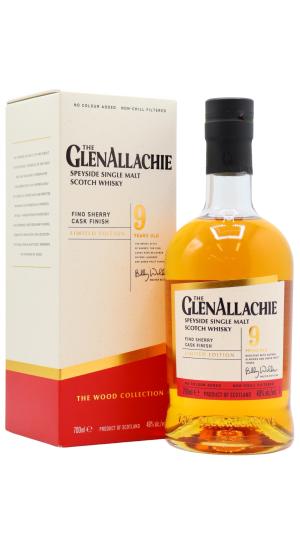 GlenAllachie 9 year old The Wood Collection Fino Sherry Single Malt Scotch Whisky 70cl 48 ABV