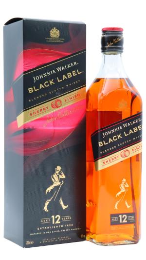 Johnnie Walker 12 year old Black Label Sherry Finish Blended Scotch Whisky 70cl 40 ABV