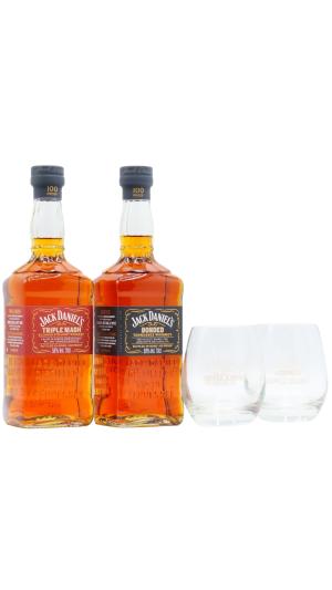 Jack Daniels Bonded Triple Mash Tennessee Whiskey 70cl x 2 50 ABV Bundle