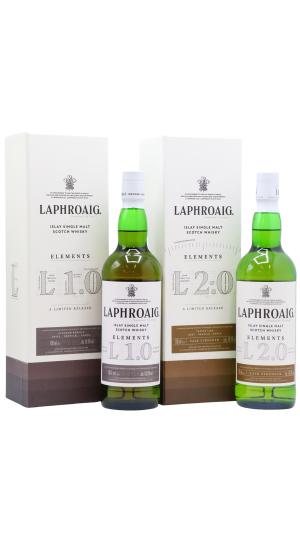 Laphroaig Elements 10 20 Islay Single Malt Scotch Whisky 70cl x 2 586 ABV Bundle