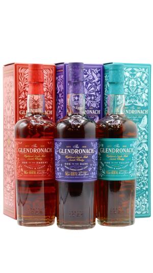 Glendronach Masters Anthology Collection Single Malt Scotch Whisky 70cl 508 ABV Bundle