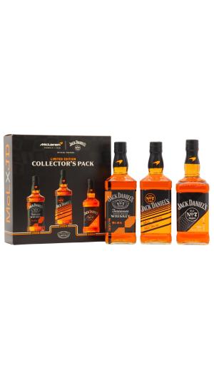 Jack Daniels Old No 7 McLaren Formula 1 Team 2023 2024 2025 Limited Edition Collectors Pack Tennessee Whiskey 70cl x 3 40 43 ABV