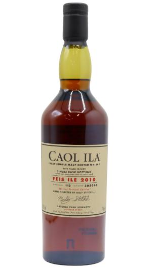 Caol Ila 10 year old Feis Ile 2010 Single Sherry Cask 305646 1999 Whisky 70cl 619 ABV