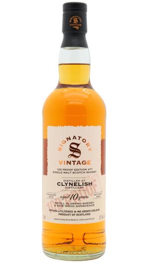 Clynelish 10 year old Signatory Vintage 100 Proof Batch 77 Single Malt Scotch 2016 Whisky 70cl 571 ABV0