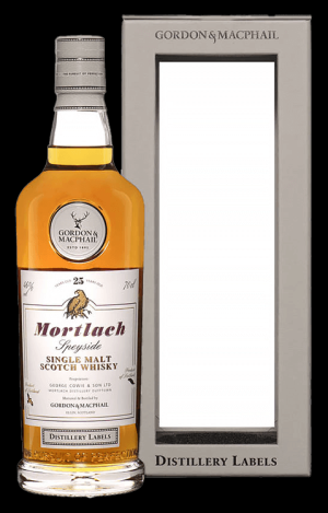 Mortlach 25 Year Old Gordon MacPhail Distillery Labels Whisky