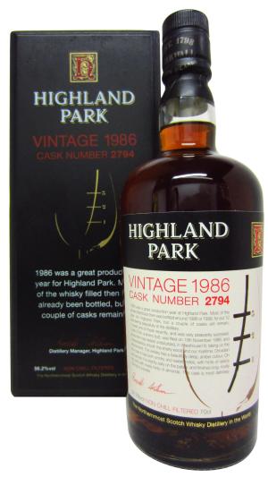 Highland Park Vintage Cask 2794 1986 Whisky 70cl 562 ABV