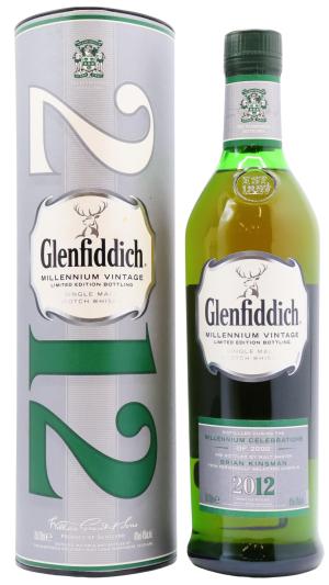 Glenfiddich 12 year old Millennium Vintage Single Malt Scotch 2000 Whisky 70cl 40 ABV