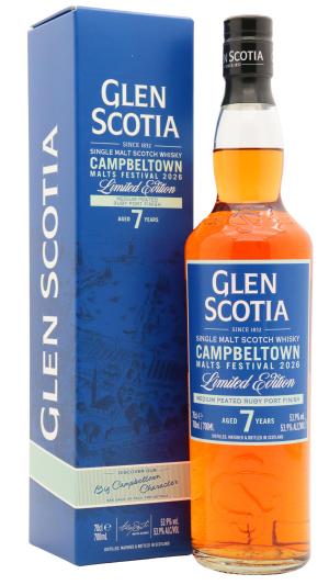 Glen Scotia 7 year old Campbeltown Malts Festival 2026 Single Malt Scotch Whisky 70cl 539 ABV0